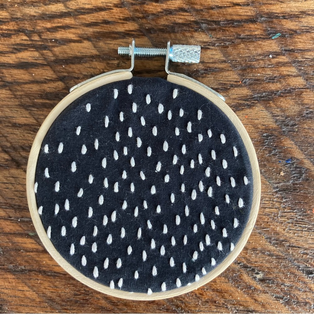 Minimalist Embroidery Hoop Art